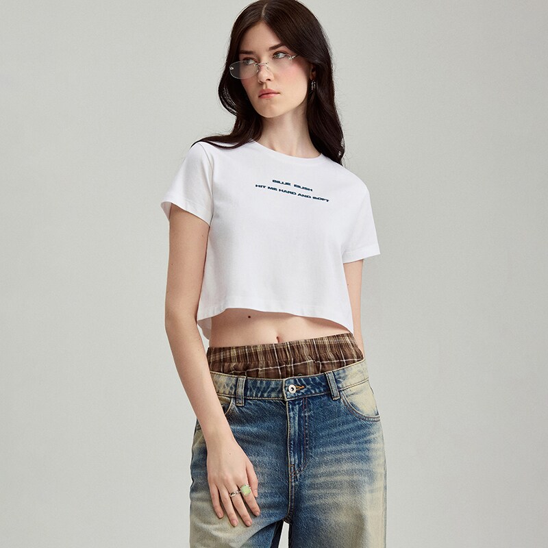 Къса Тениска С Принт Billie Eilish - House