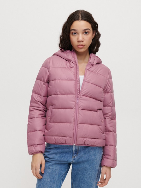 Damska kurtka pikowana różowa - Blog House