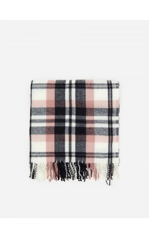 Unisex Fashion Schal Mit Quaste – Warm, Plaid-Muster, Für Damen, Herren & Kinder