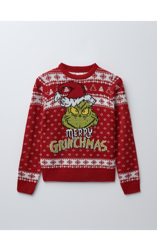 Jersey navideño Grinch Color rojo - HOUSE - 6876L-33X