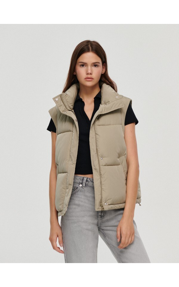 Chaleco acolchado Color oliva claro - HOUSE - 7081U-81X