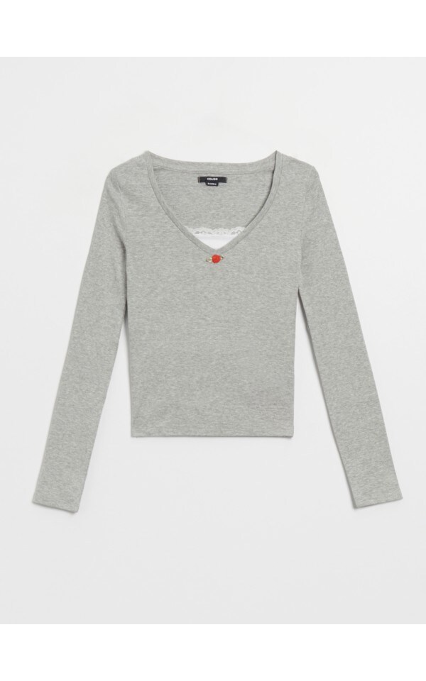 Pensile sospeso 69H colore grigio medio con 1 anta linea Pastello