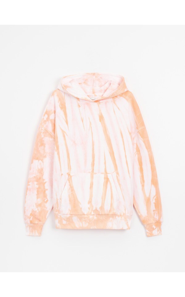 Felpa Con Cappuccio Tie Dye Donna HVEPUO - Larga E Comoda, Design Sfumato - Foto 11