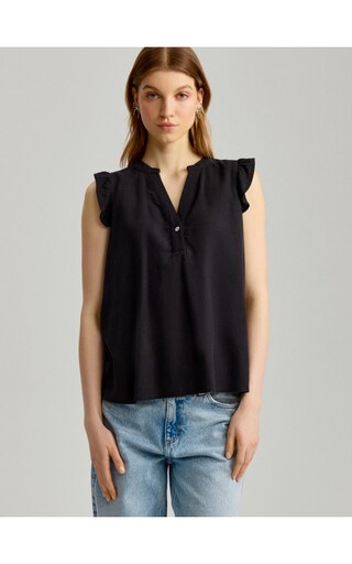 Gildan Maglietta Donna 100% Cotone - Nero, Taglia XXL - Basic Morbida Per Ogni Giorno