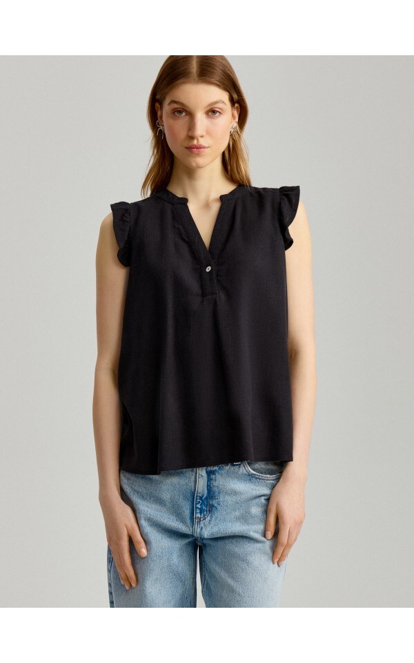 Gildan Maglietta Donna 100% Cotone - Nero, Taglia XXL - Basic Morbida Per Ogni Giorno