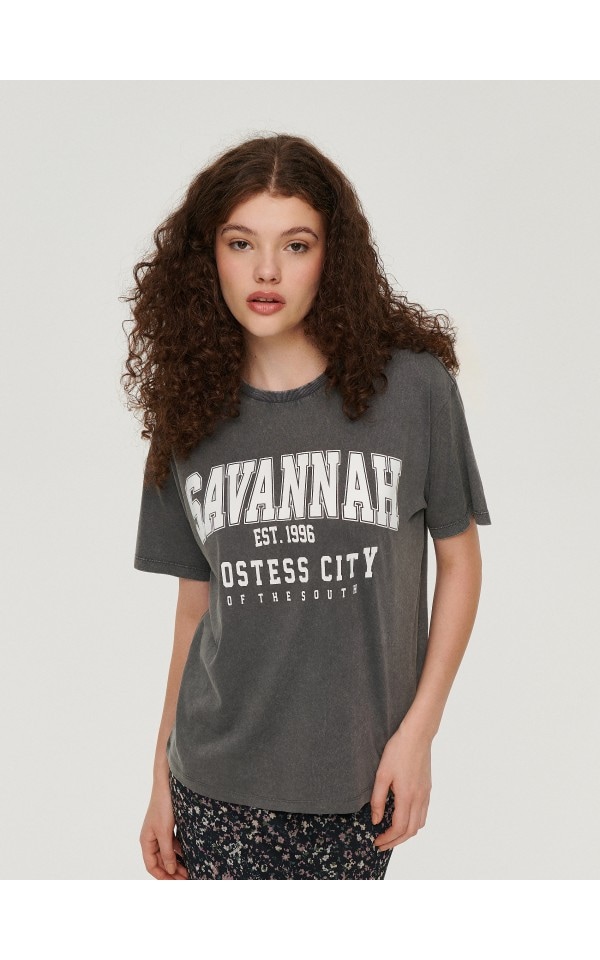 Street One LOOK M WORDING - T-shirt con stampa - beige