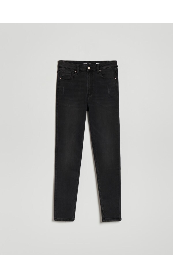 Jegging Yelete Pile Nero – Donna, Vestibilità Regolare, Gamba Skinny, Invernale Con Tasche