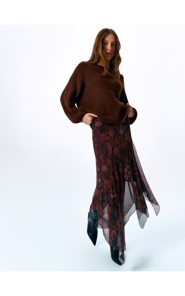 Midi sijonas Spalva maro inchis - HOUSE - 141GV-89P