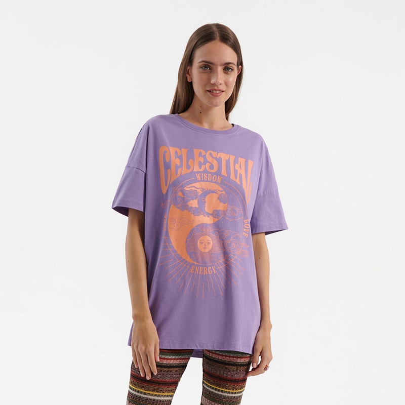 House - tricou oversized celestial - violet