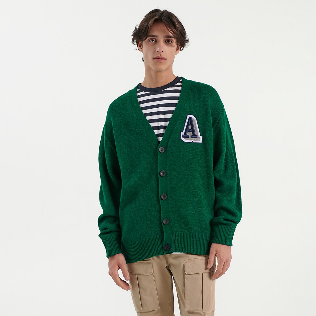 House - cardigan oversized - kaki