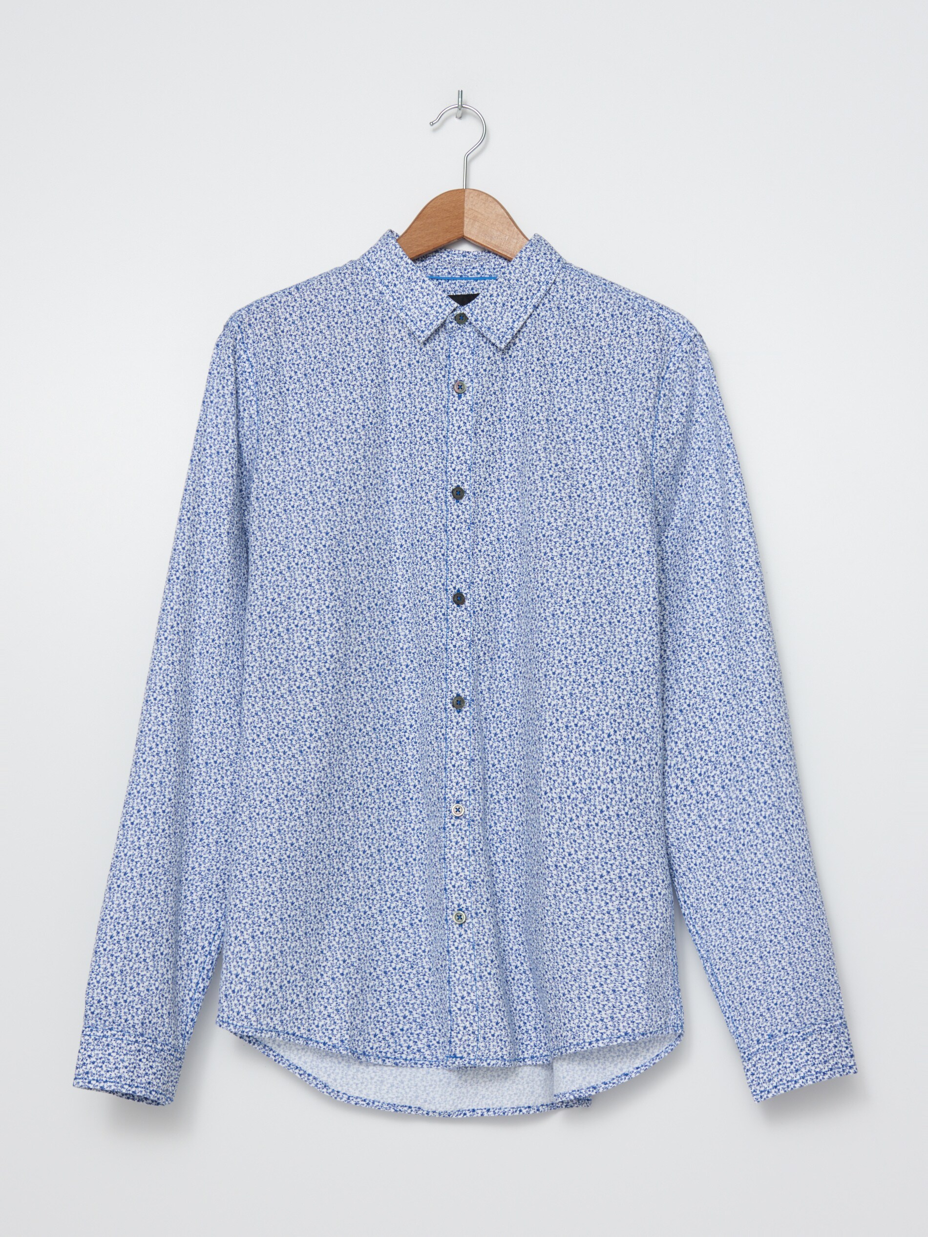 Košeľa s mikropotlačou slim fit