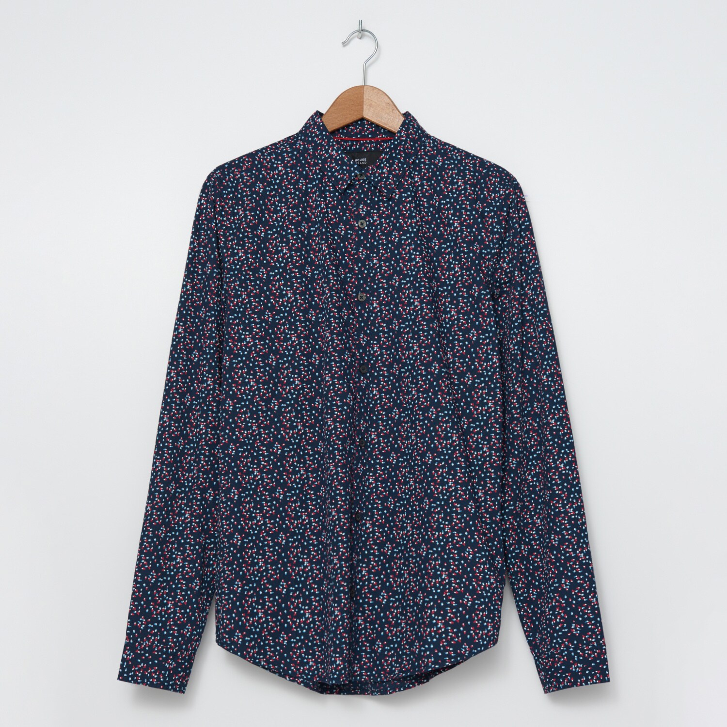 Košeľa s mikropotlačou slim fit