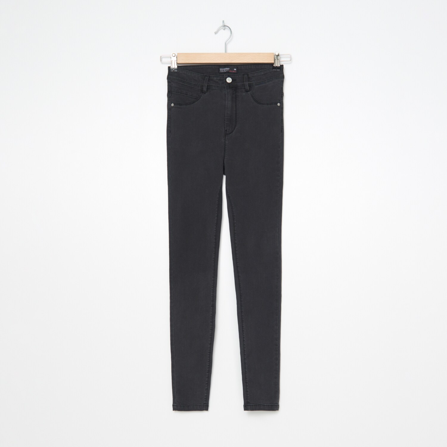 Džínsy skinny fit s vysokým pásom