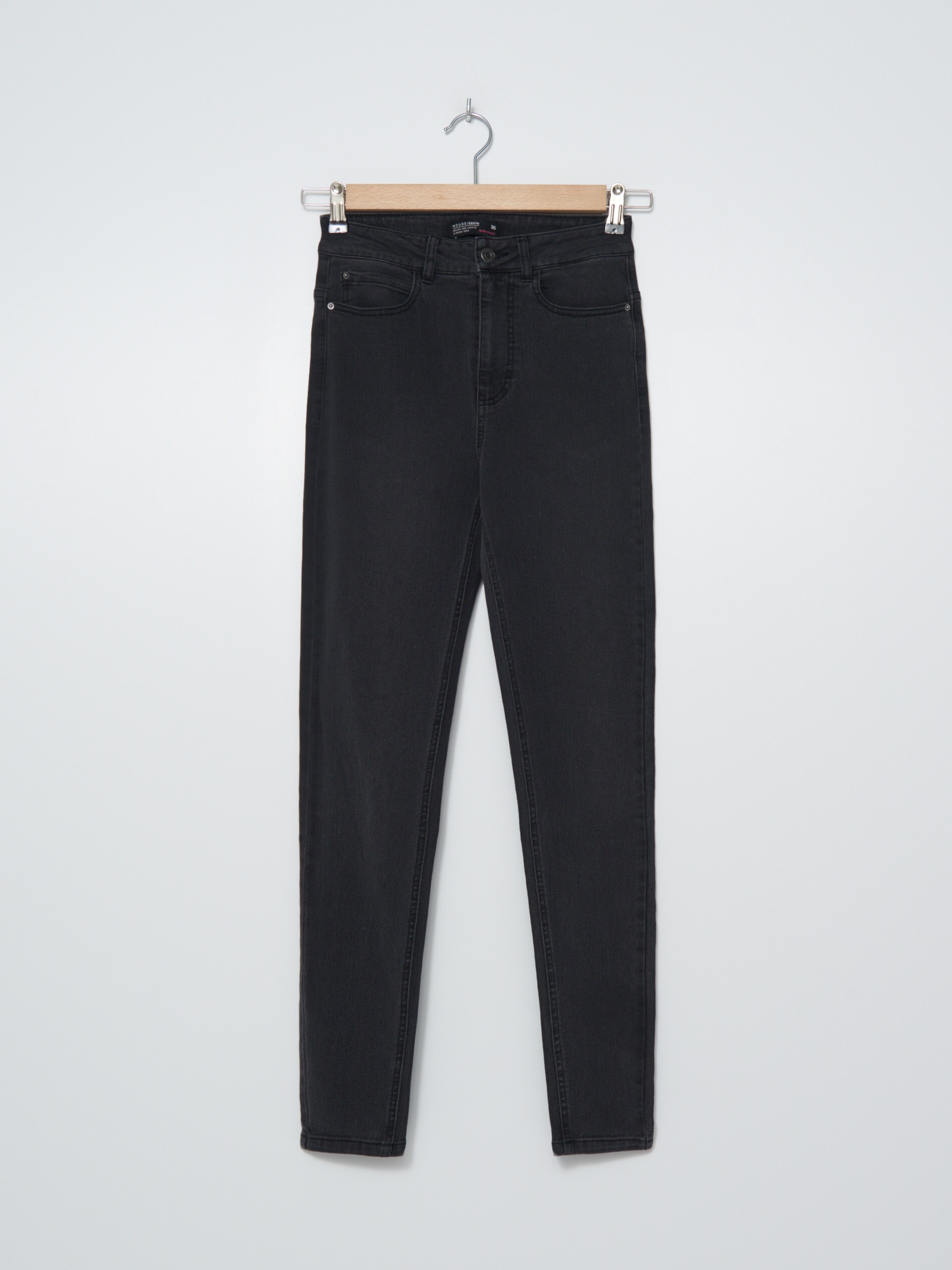 Džínsy skinny fit s vysokým pásom