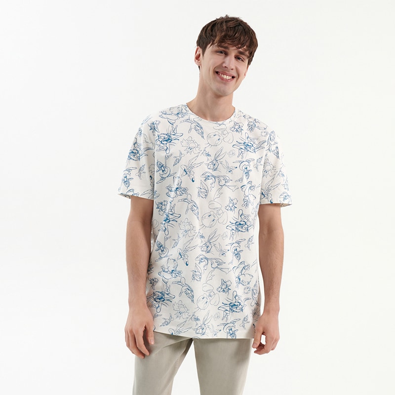 House - tricou looney tunes - ivory