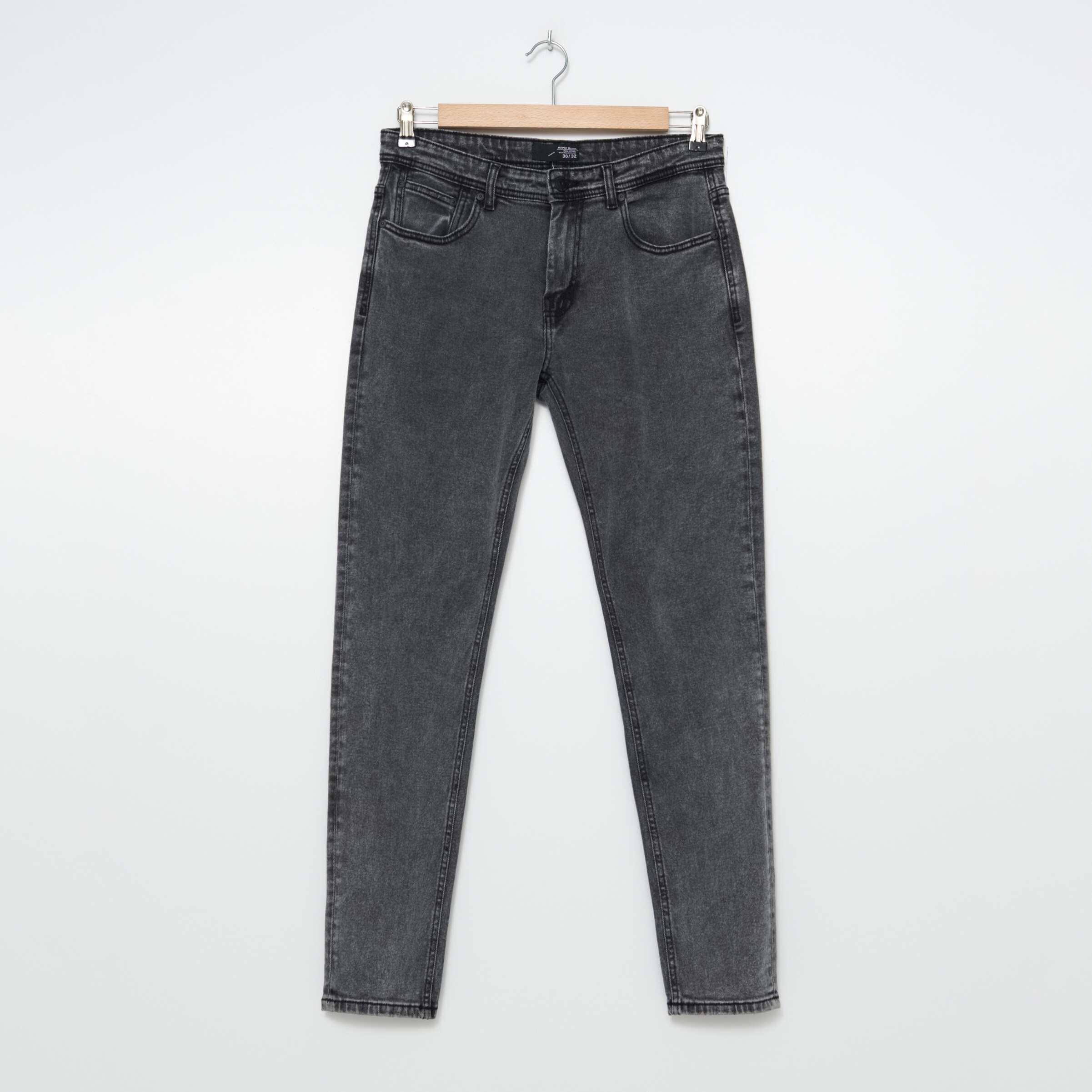 Slim fit džínsy s efektom sprania