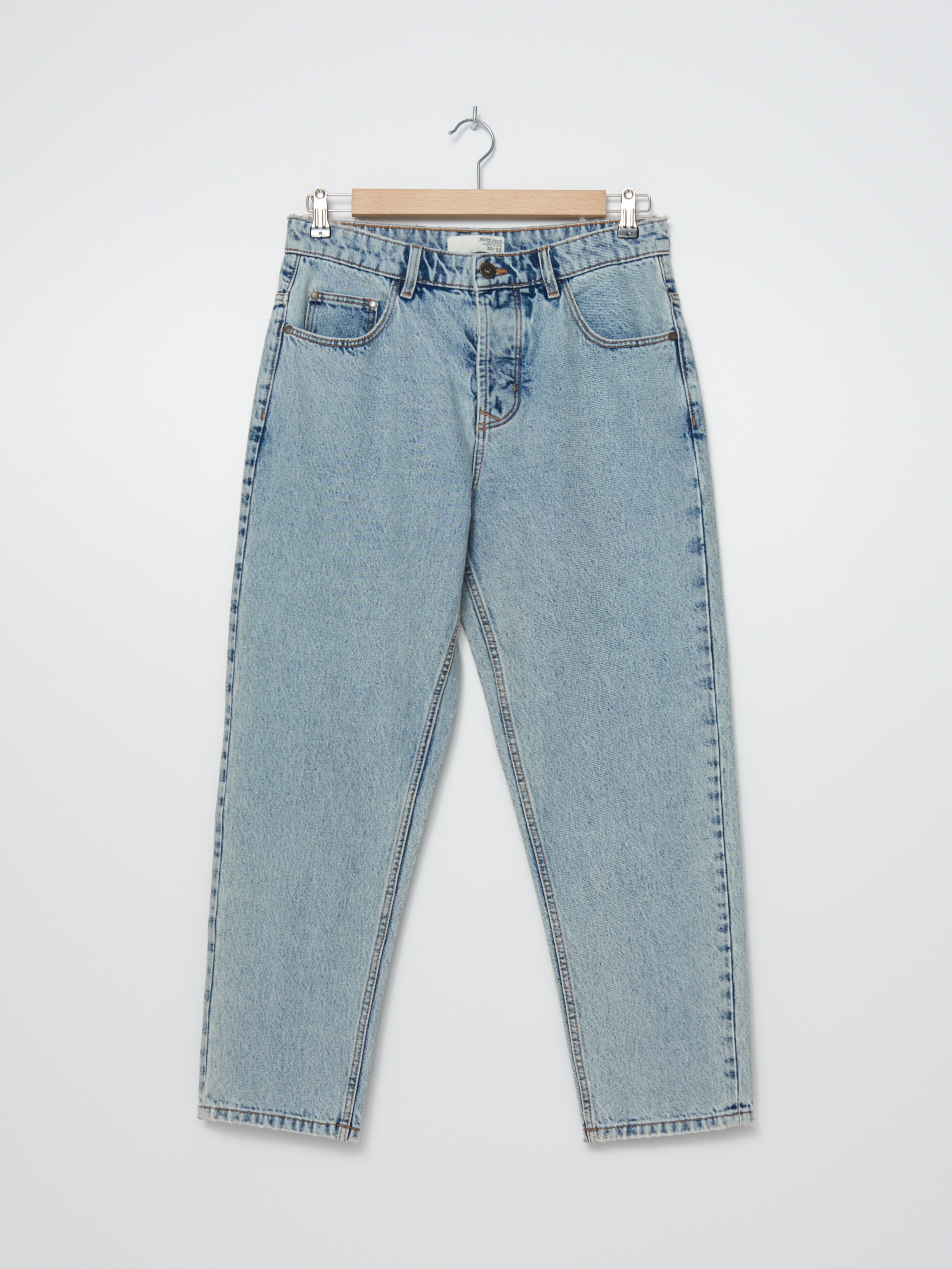 Denimové nohavice dad fit