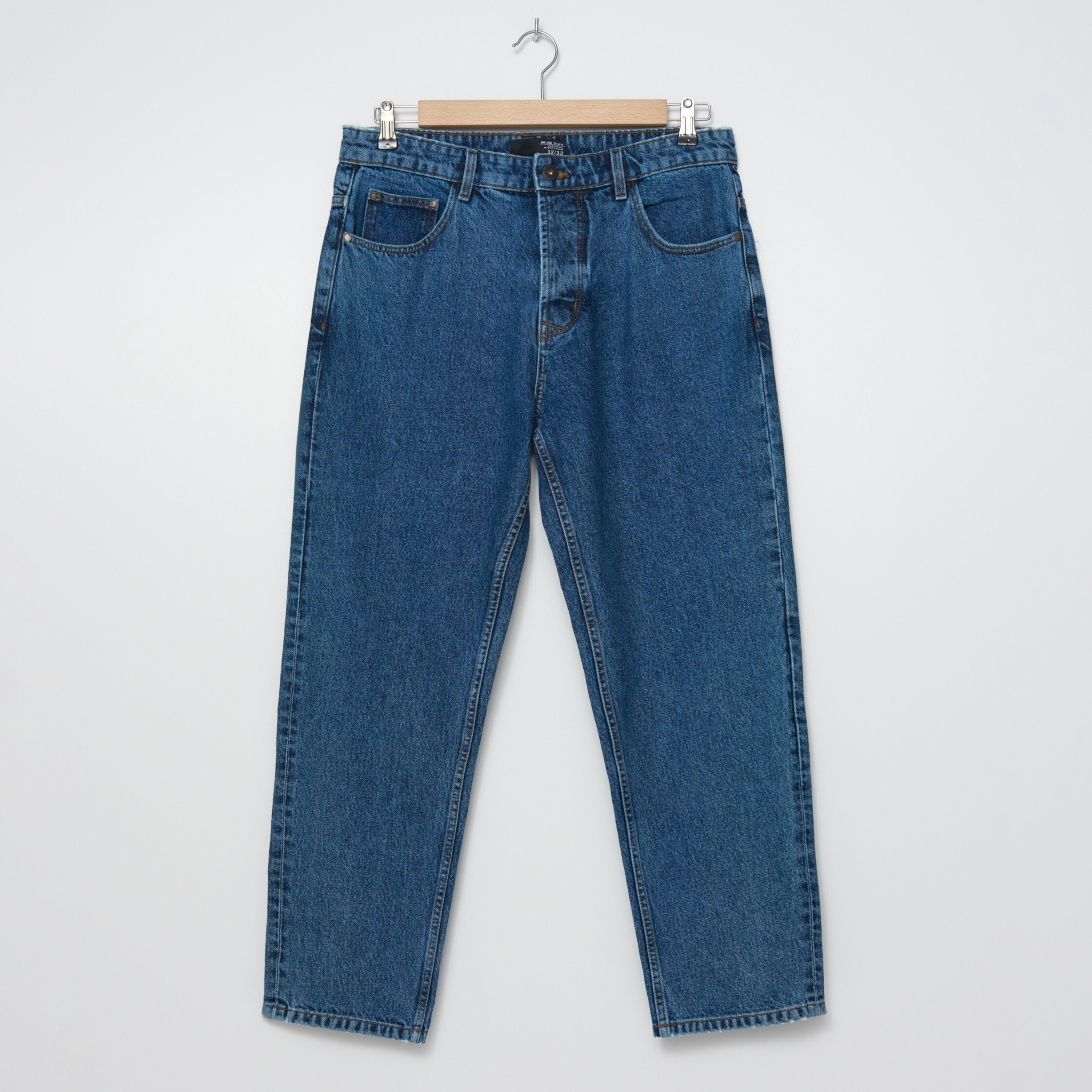 Denimové nohavice dad fit