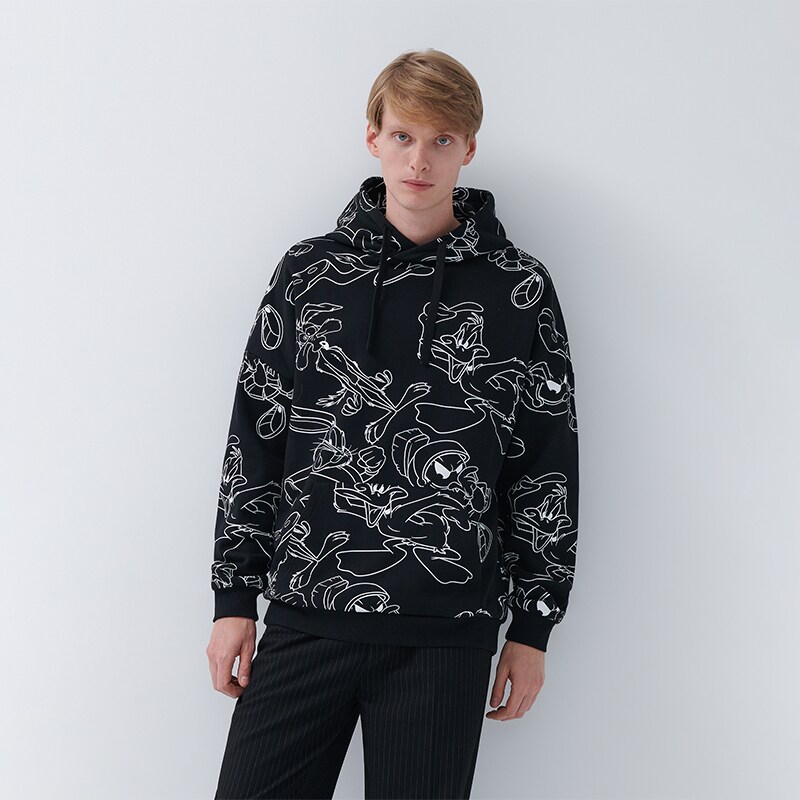 House - hanorac looney tunes - negru