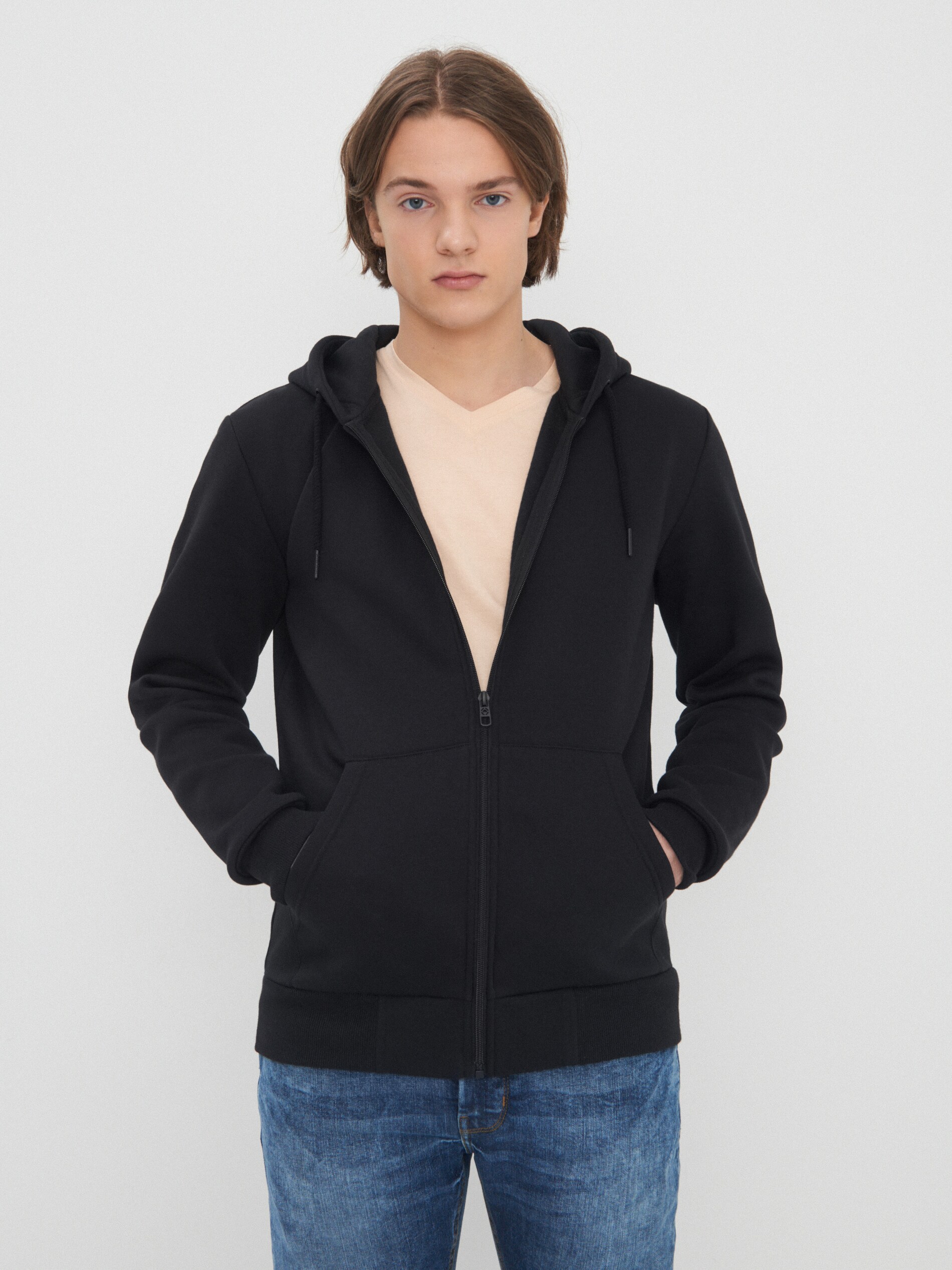 Zapínacia mikina s kapucňou