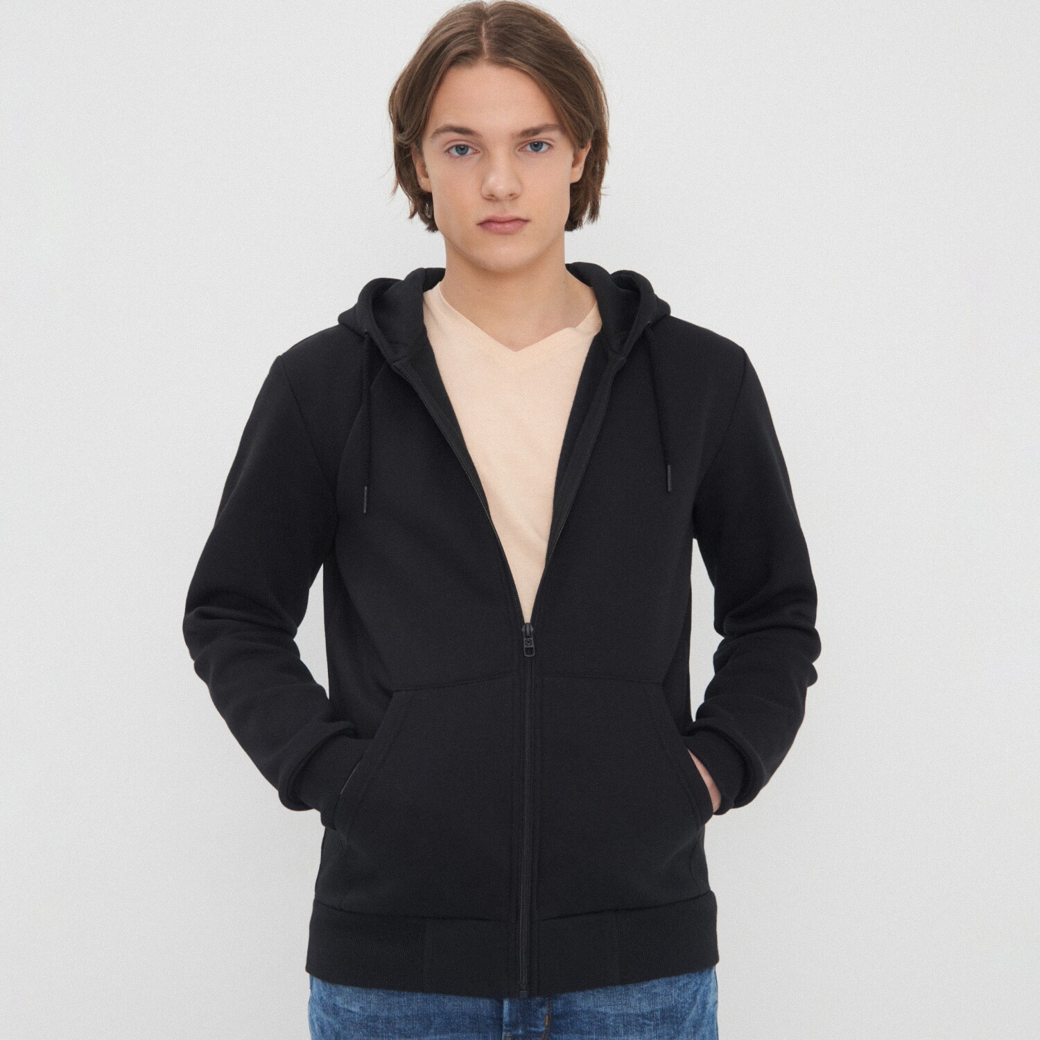 Zapínacia mikina s kapucňou