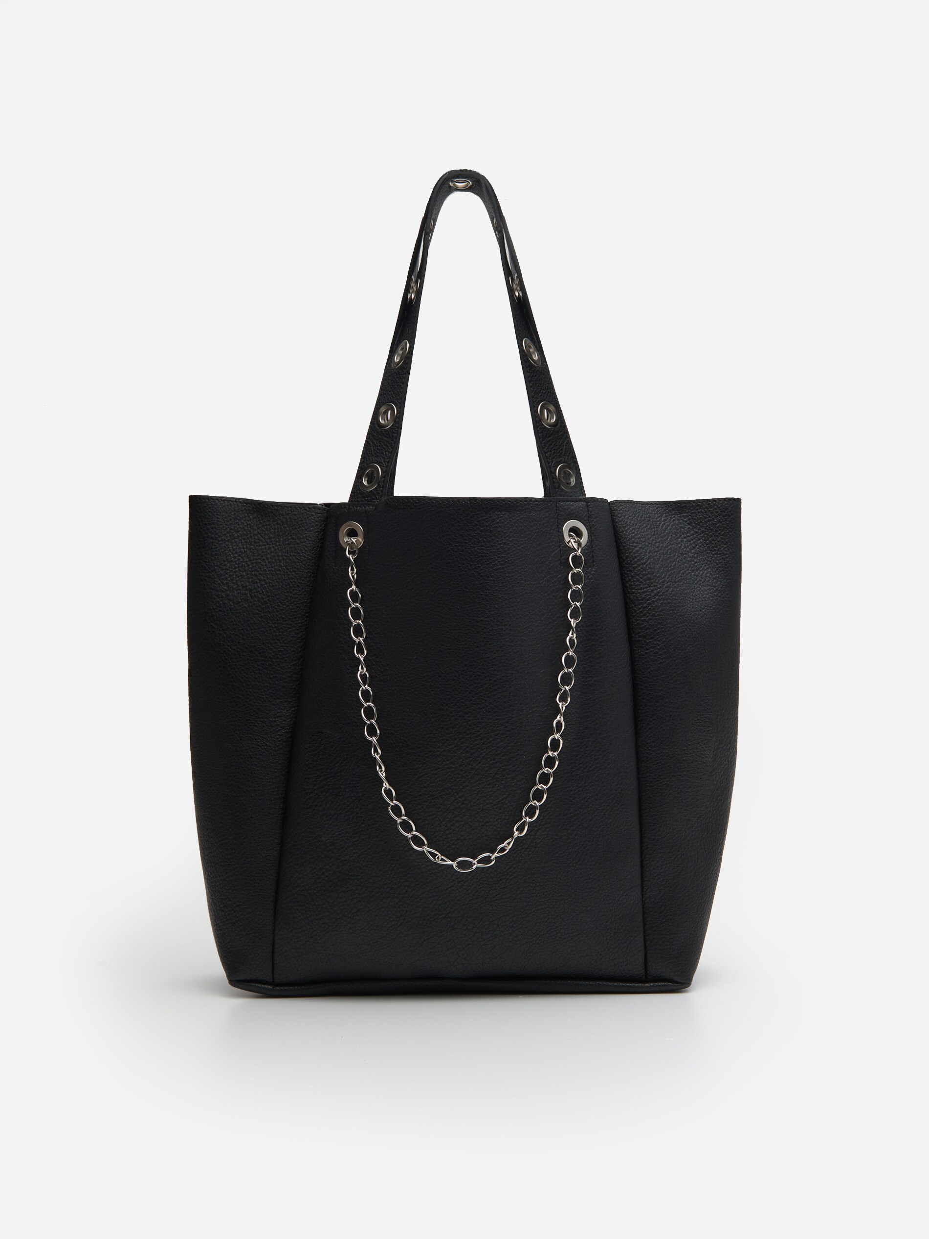 Shopper taška s ozdobnou retiazkou