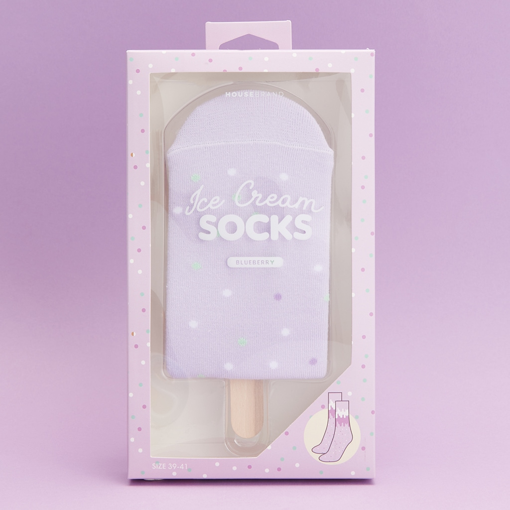 House - Șosete ice cream - violet