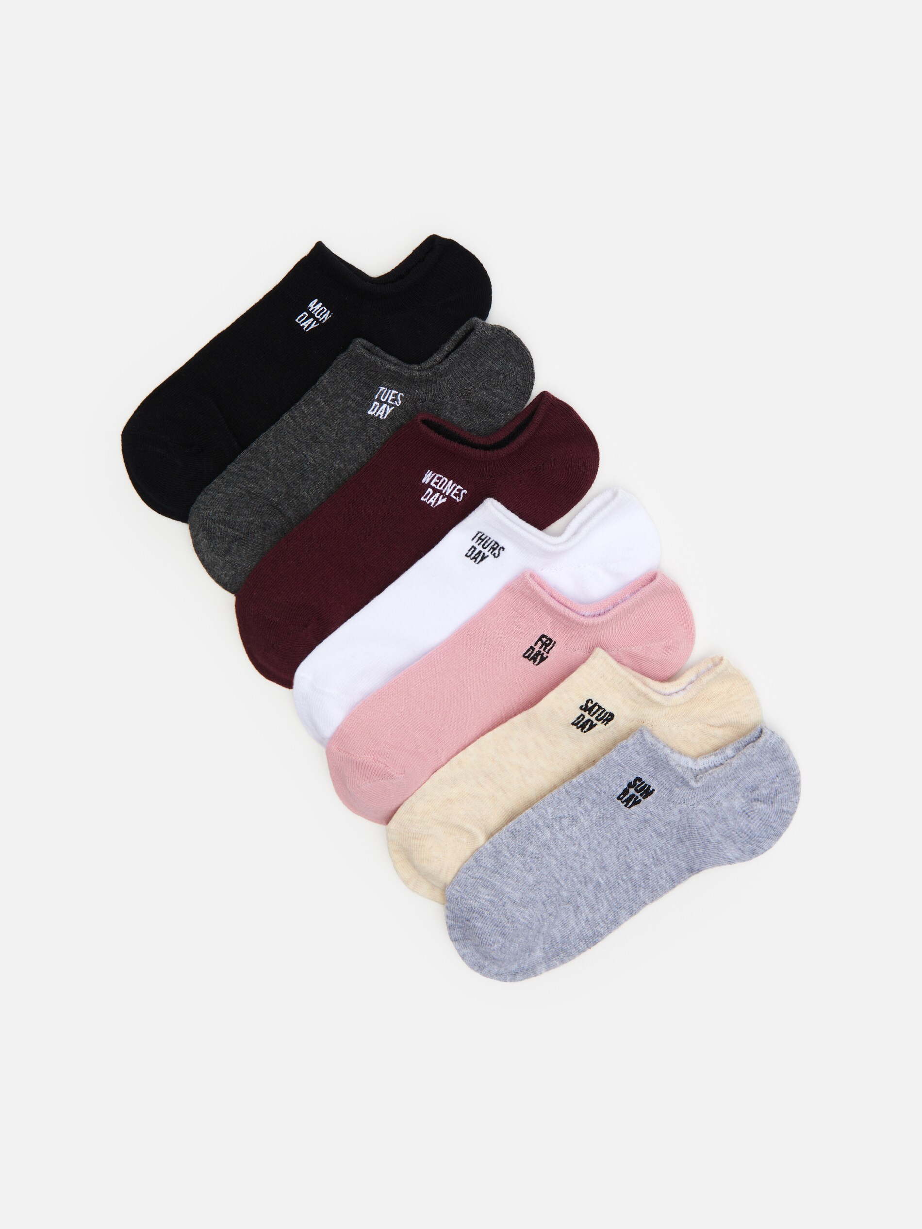 Súprava 7 párov bavlnených ponožiek