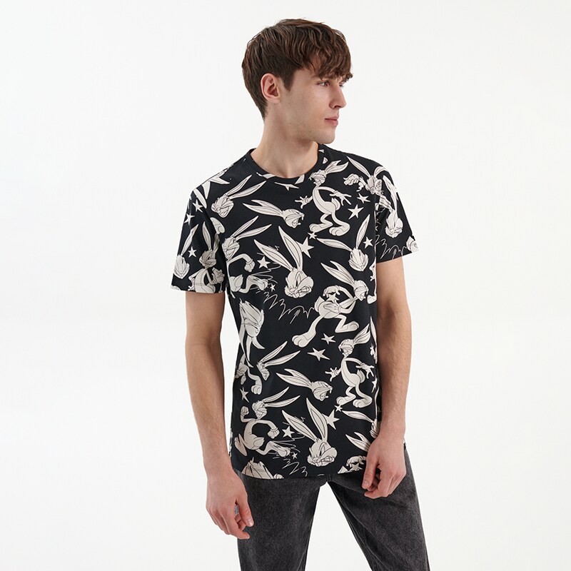 House - tricou looney tunes - negru