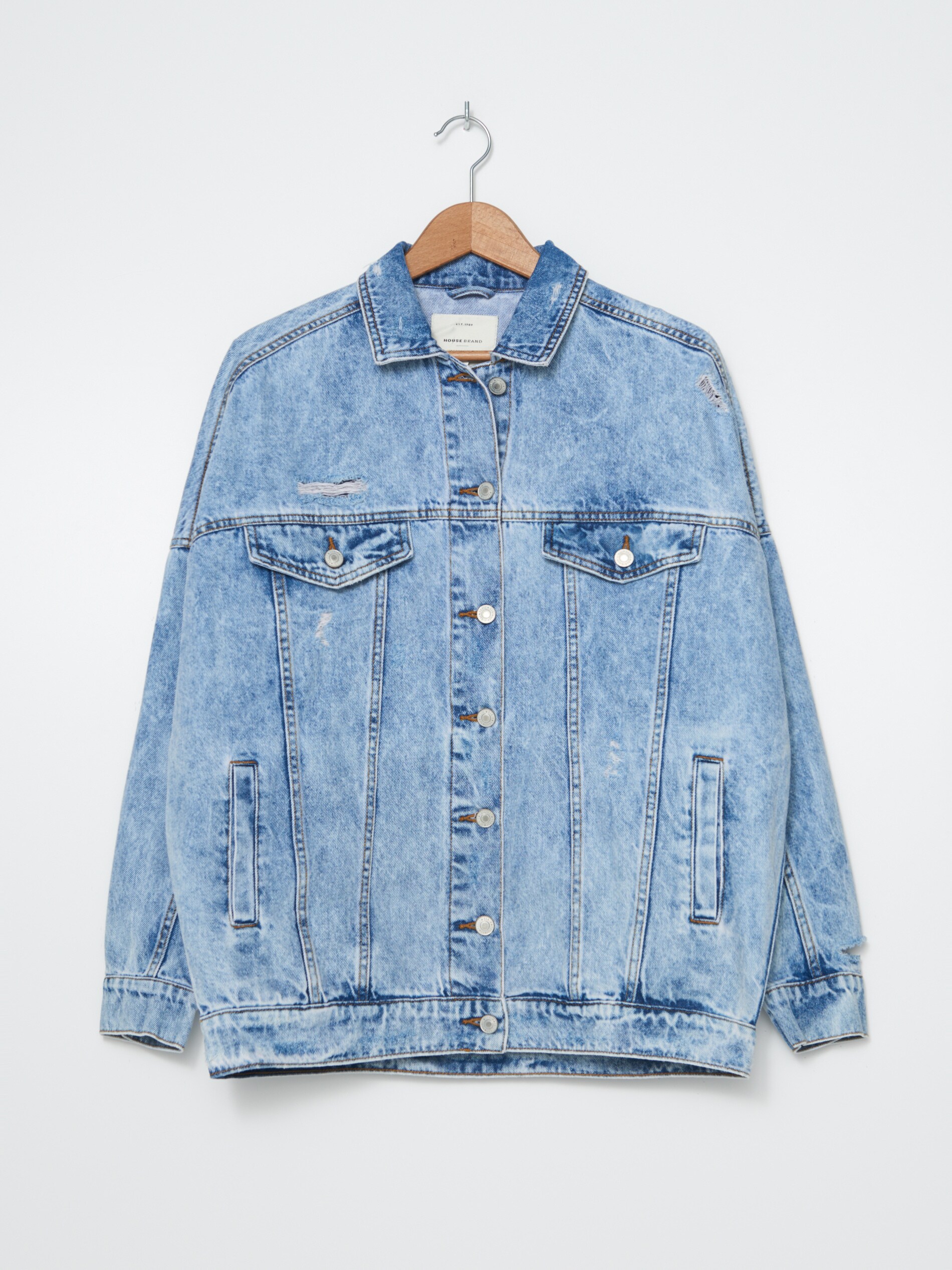 Oversize džínsová bunda