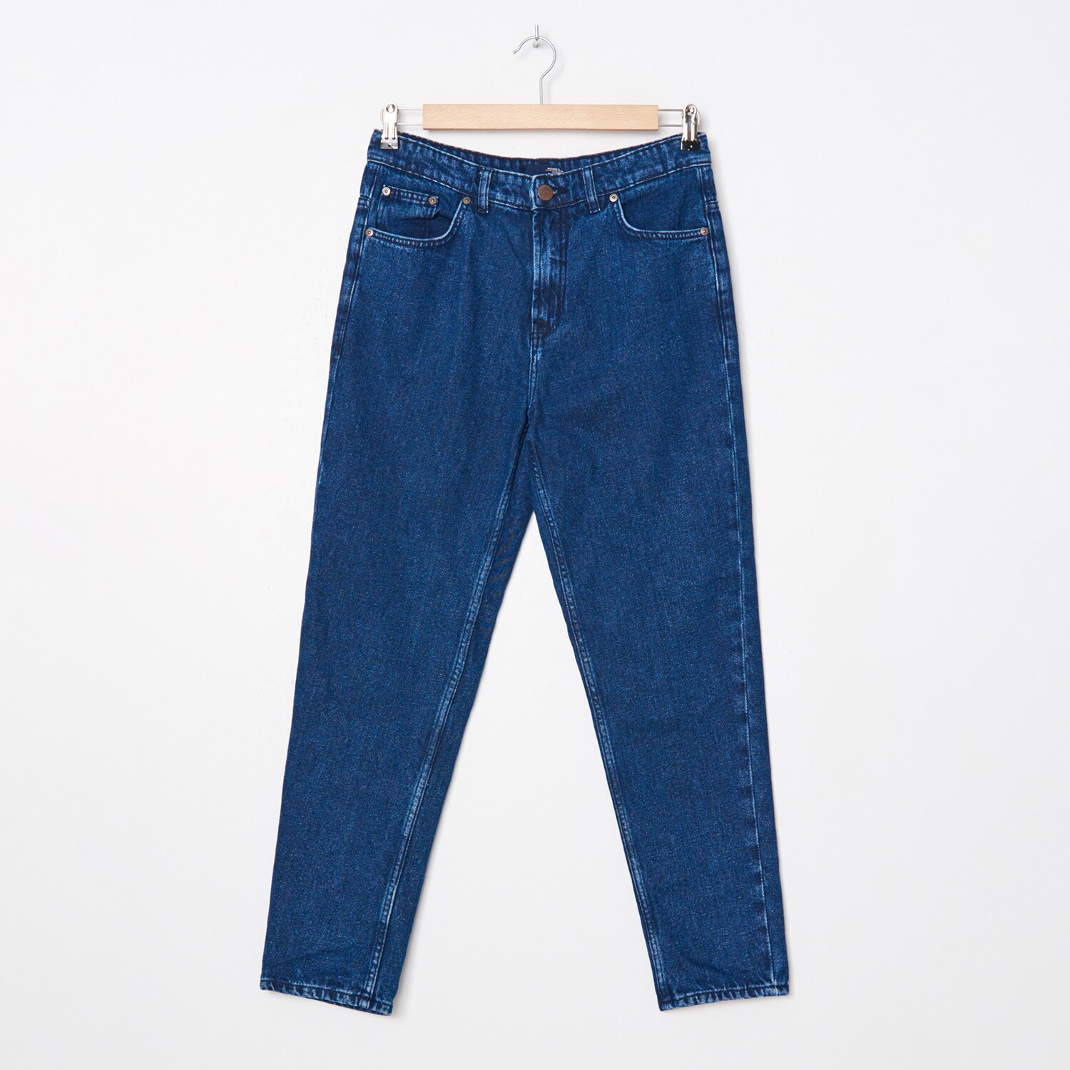 Denimové nohavice dad fit