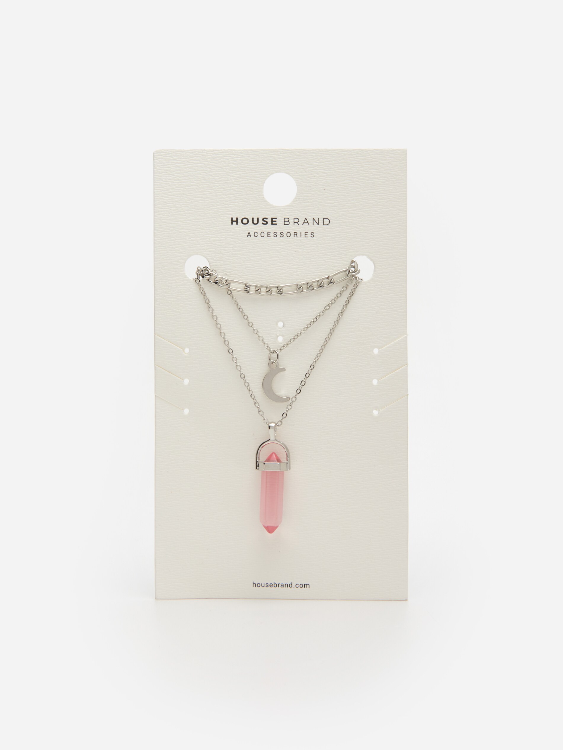 Viacvrstvový náhrdelník s príveskom