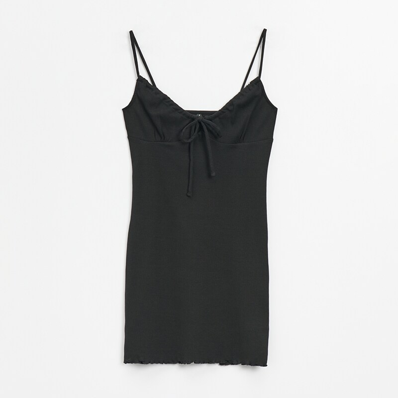 House - rochie cu bretele subțiri - negru