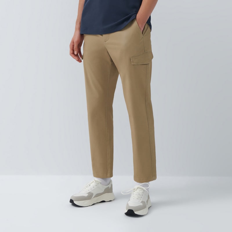 House - pantaloni cu elastic în talie - bej