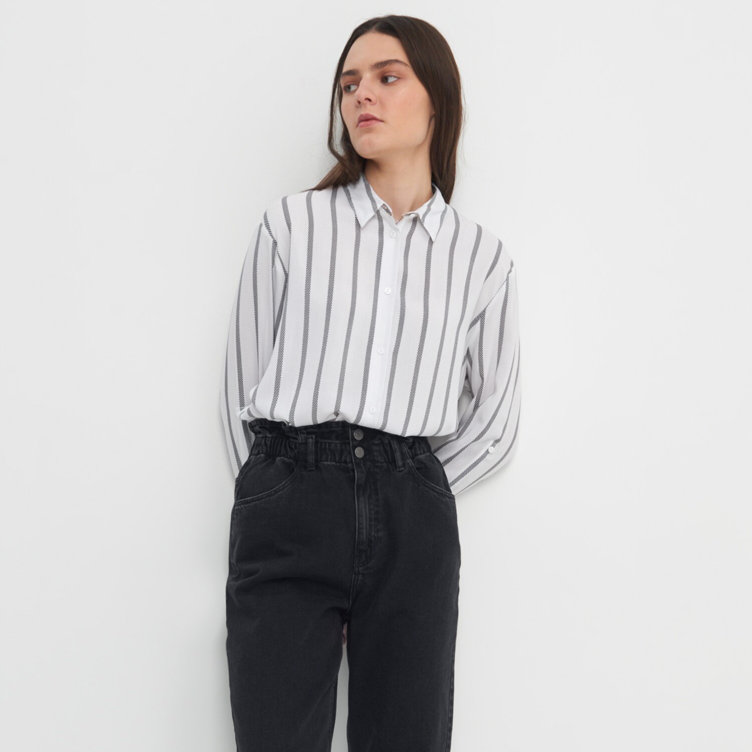 Viskózová košeľa s potlačou