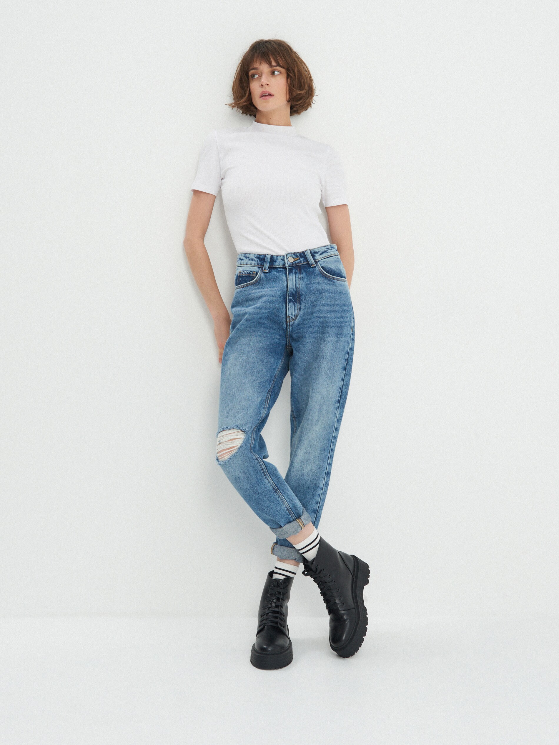 Basic tričko so stojačikom