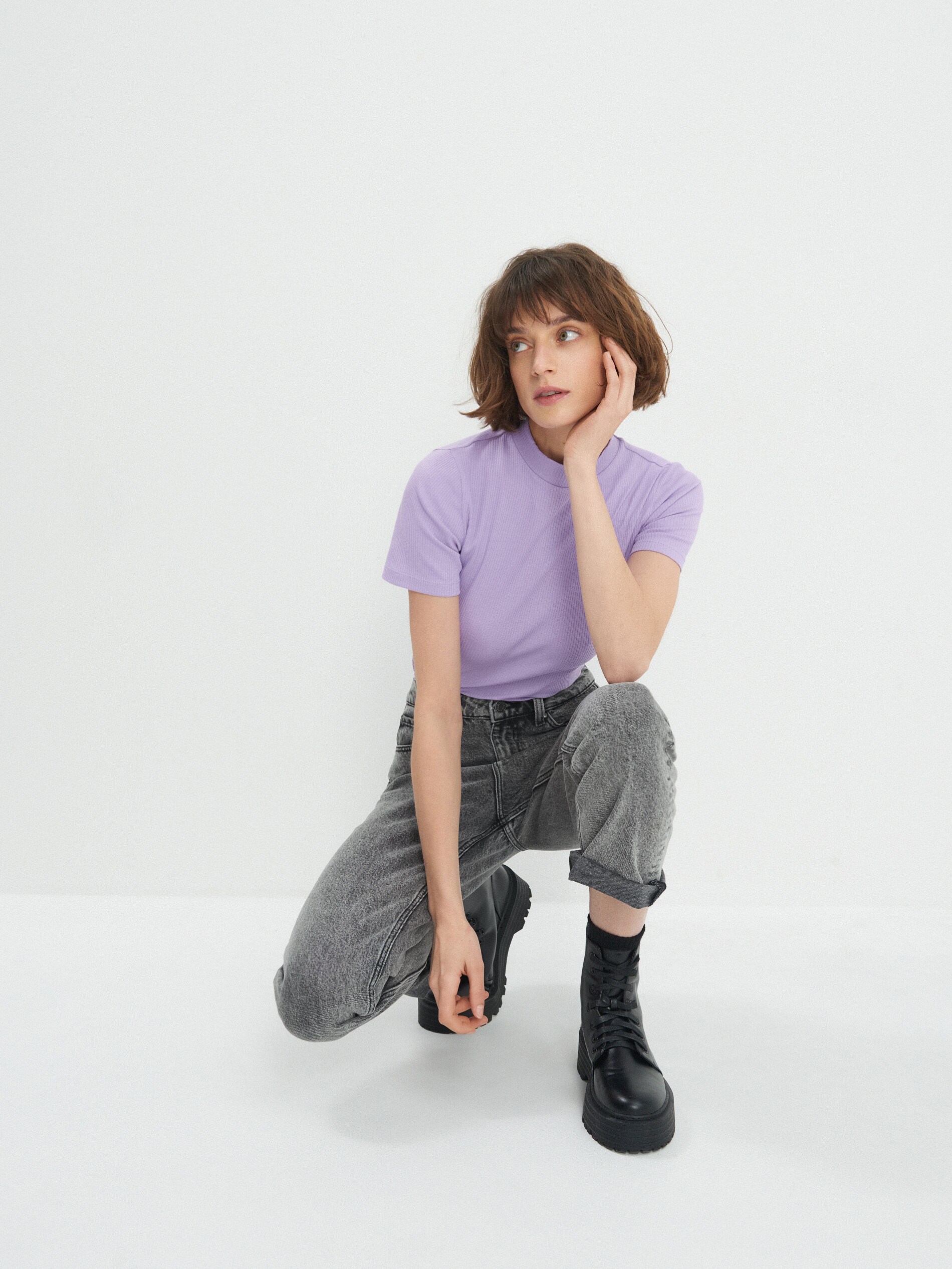 Basic tričko so stojačikom