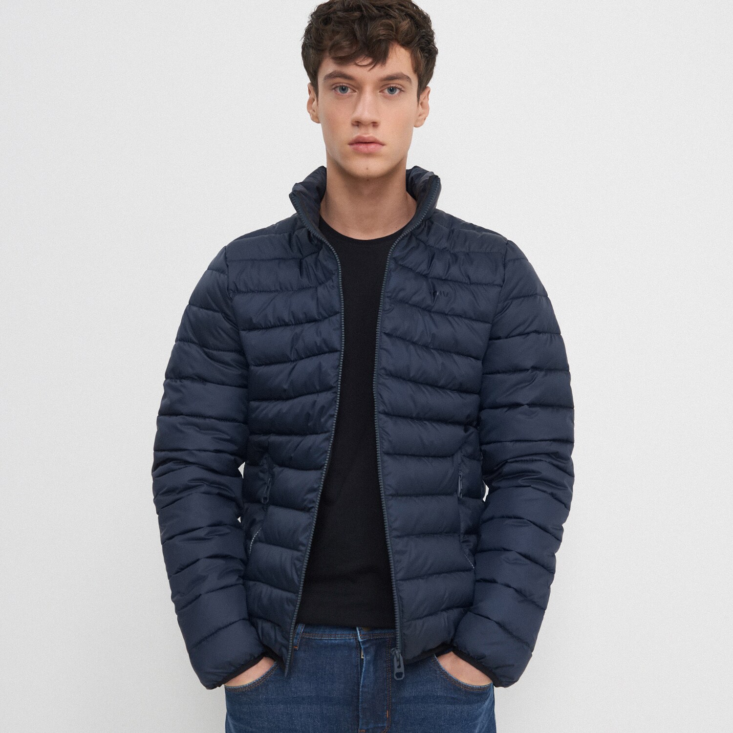 Prešívaná bunda so stojačikom