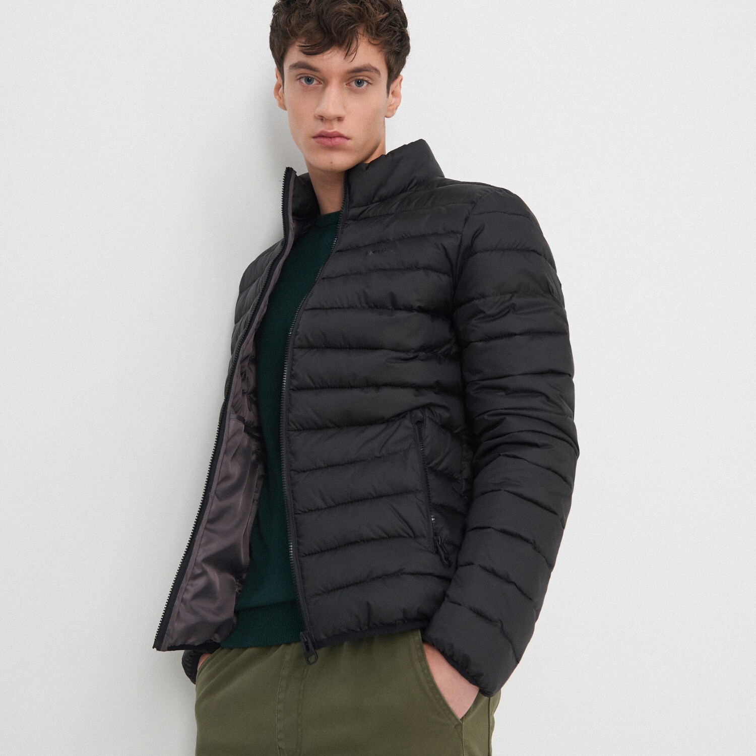 Prešívaná bunda so stojačikom