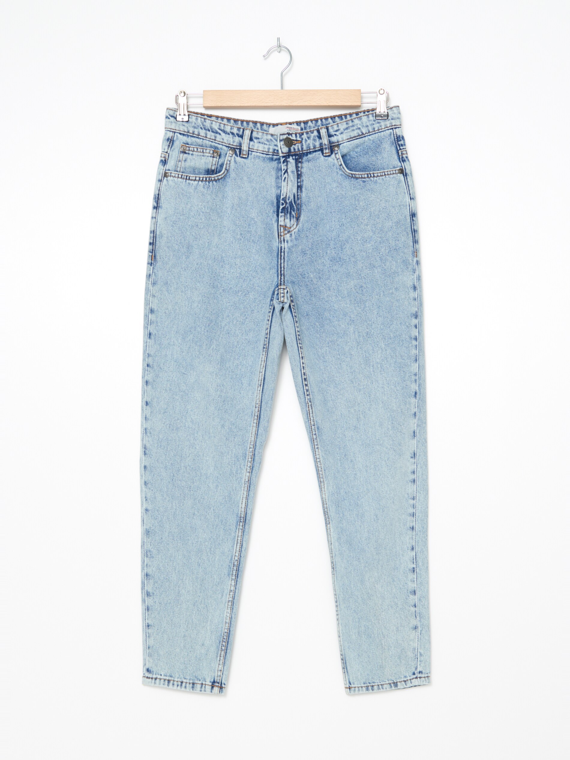 Denimové nohavice dad fit