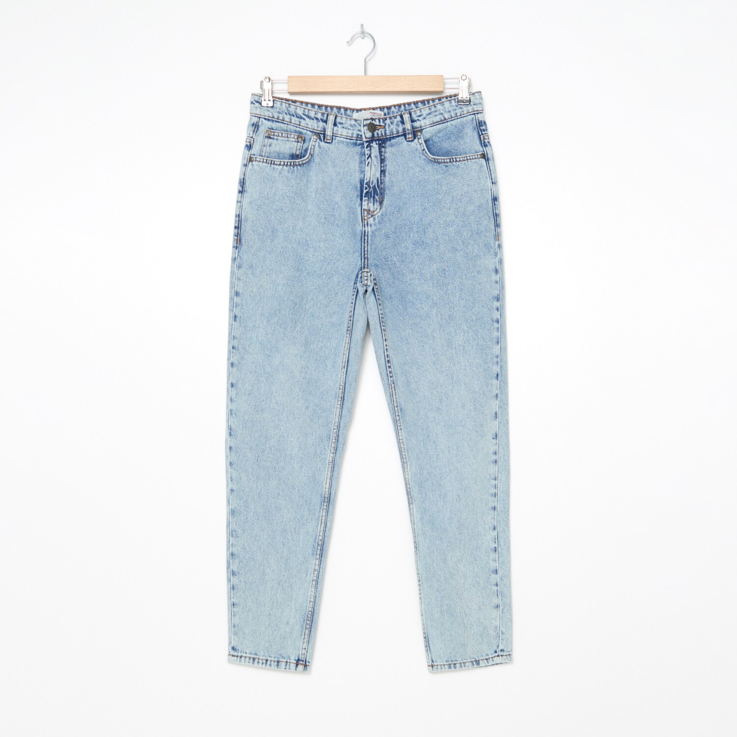 Denimové nohavice dad fit