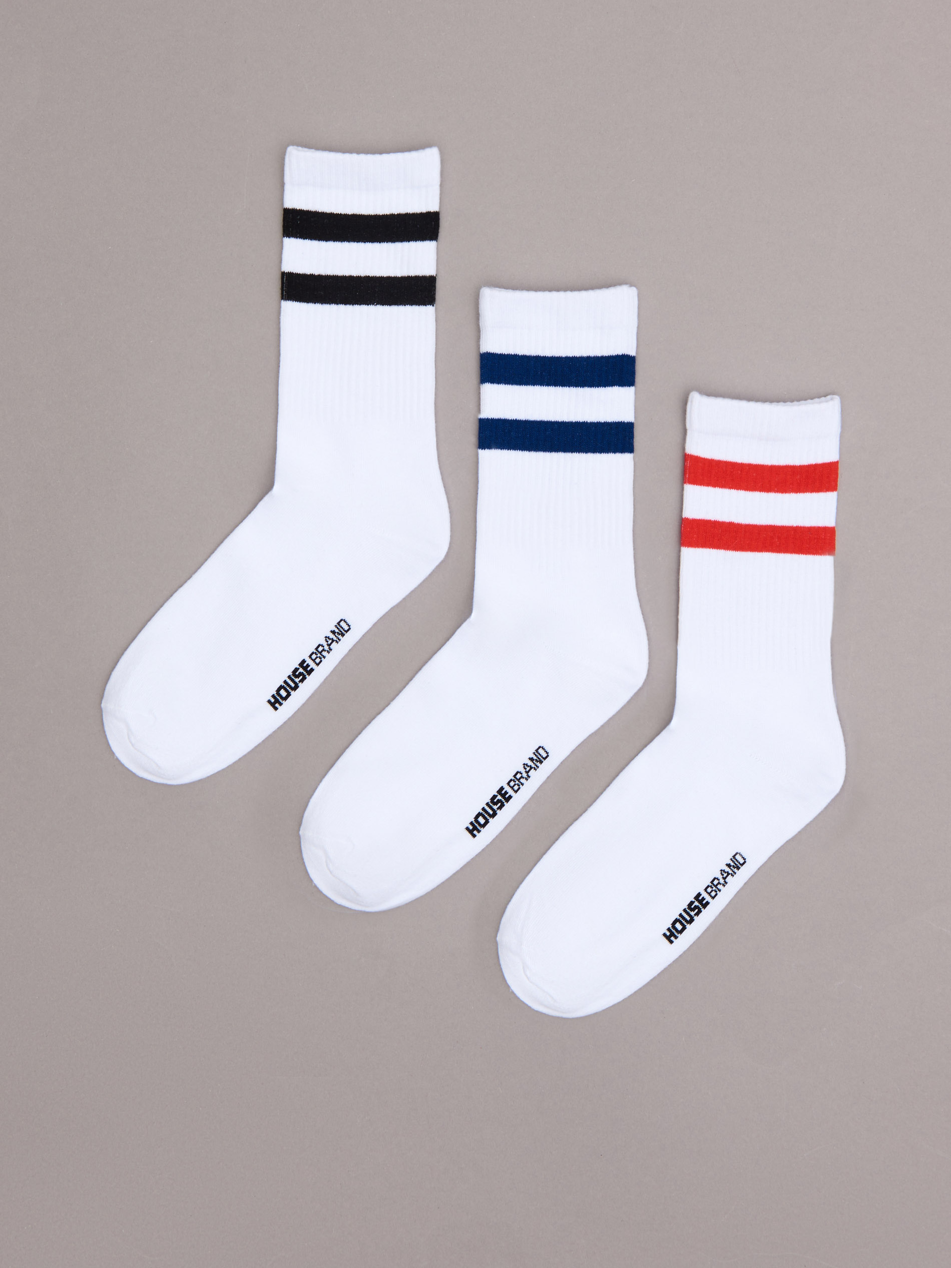 Súprava 3 párov dlhých ponožiek