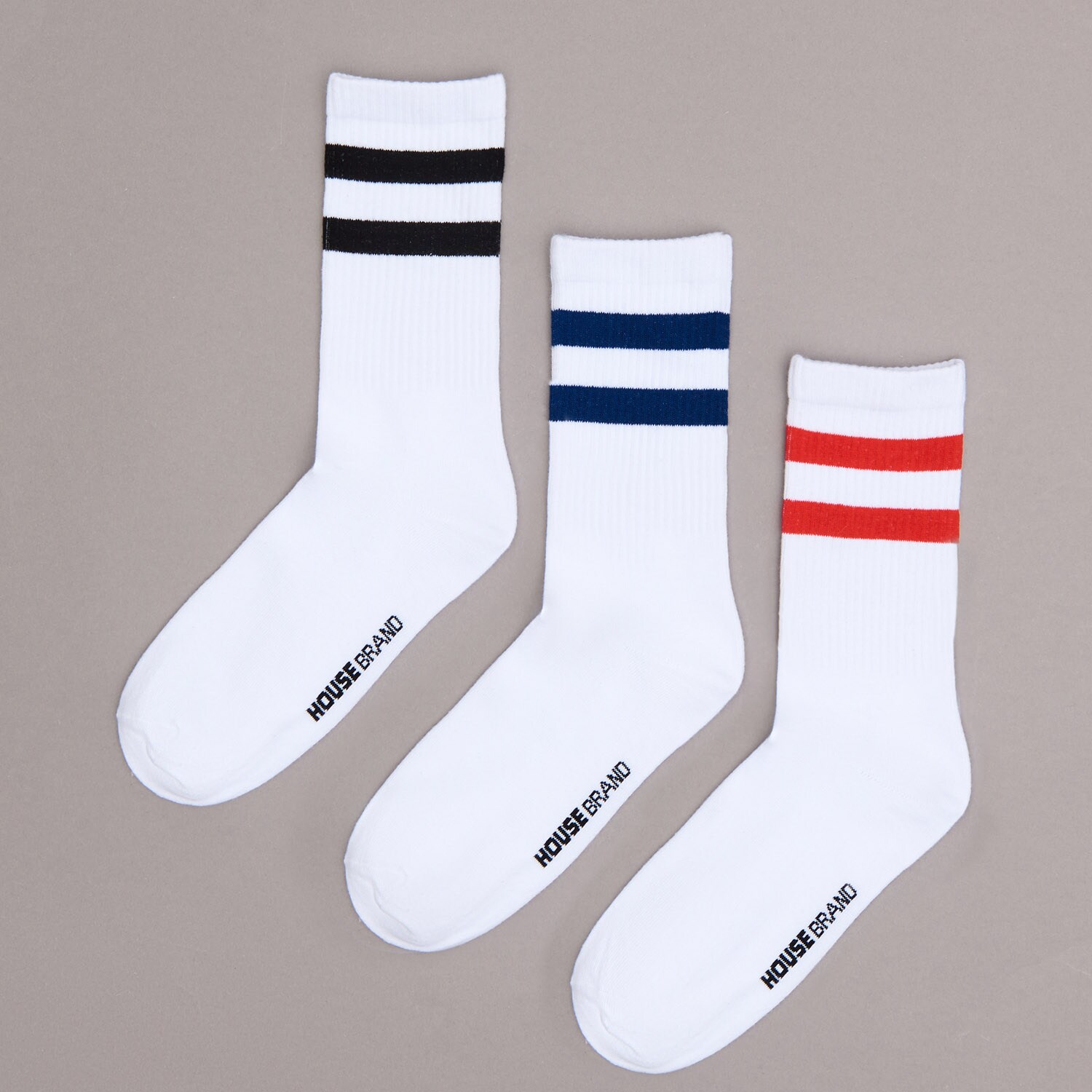 Súprava 3 párov dlhých ponožiek