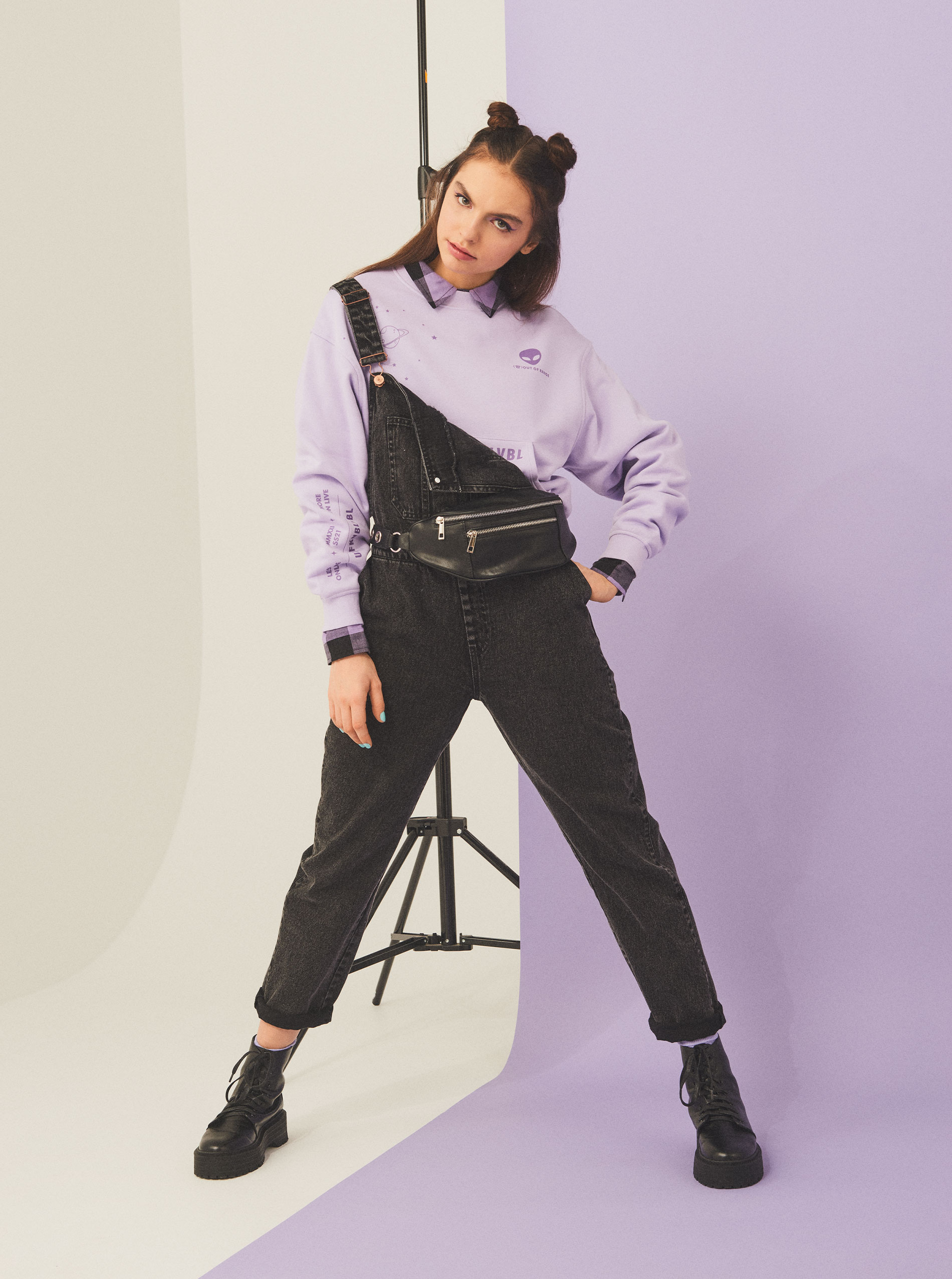 Denimové nohavice na traky