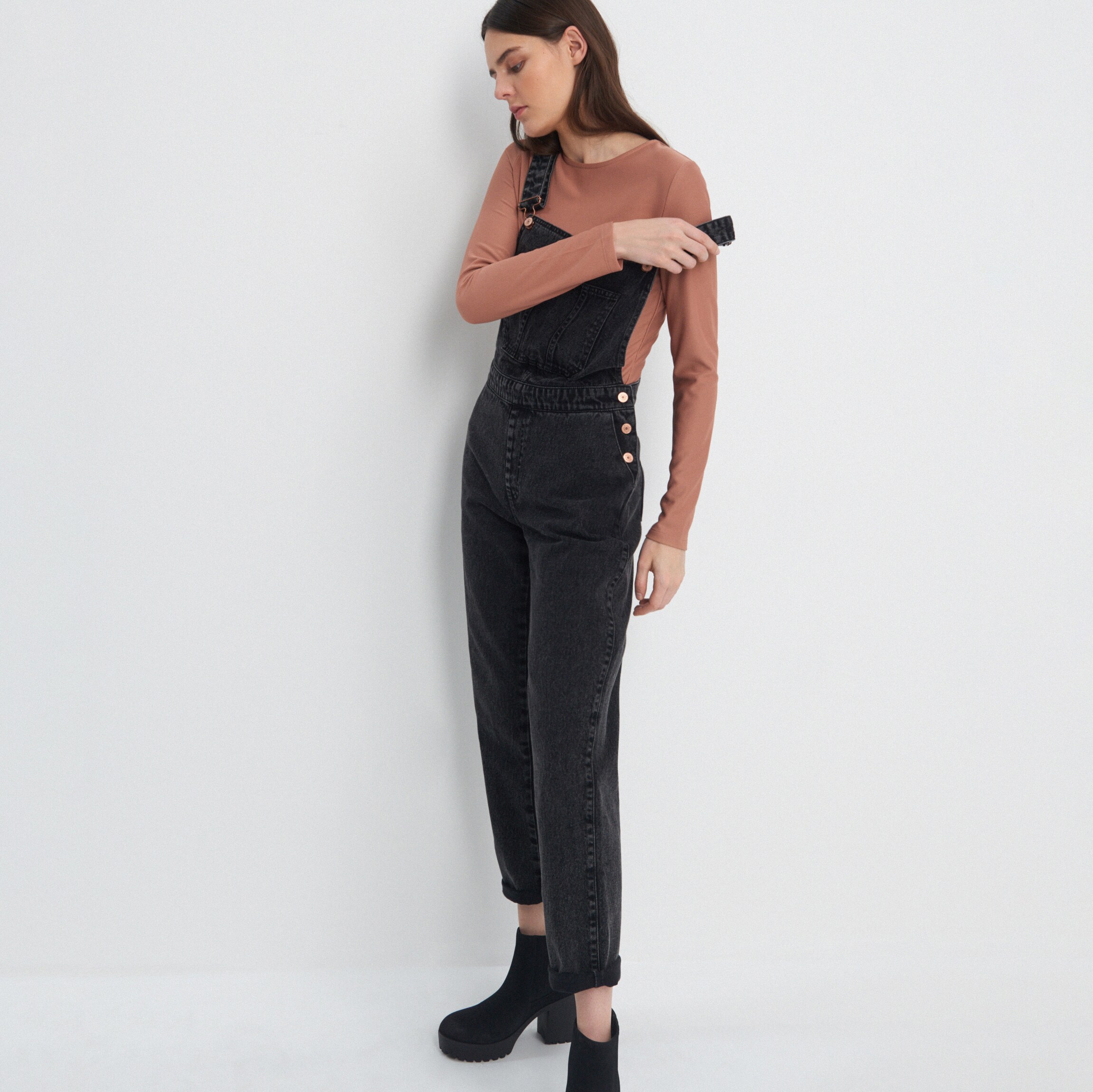 Denimové nohavice na traky