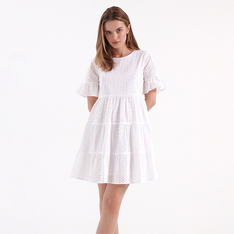 House - rochie mini - alb
