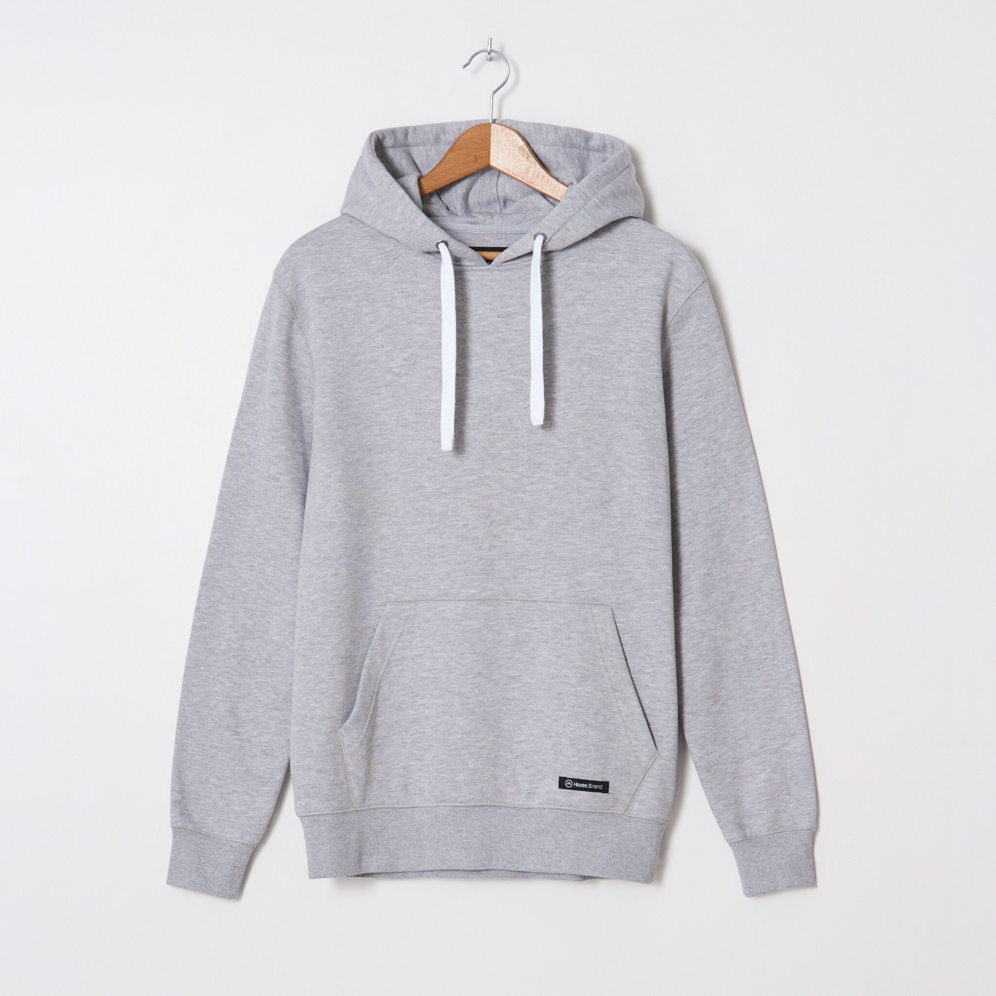 Hladká mikina s kapucňou