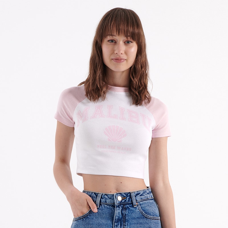 House - tricou malibu - roz