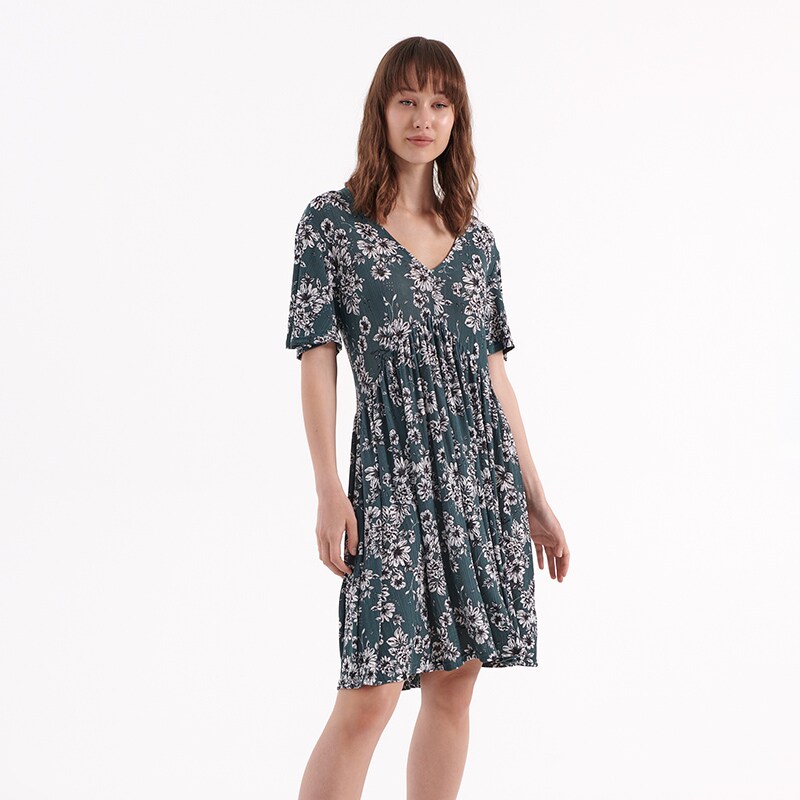 House - rochie cu decolteu în v - multicolor