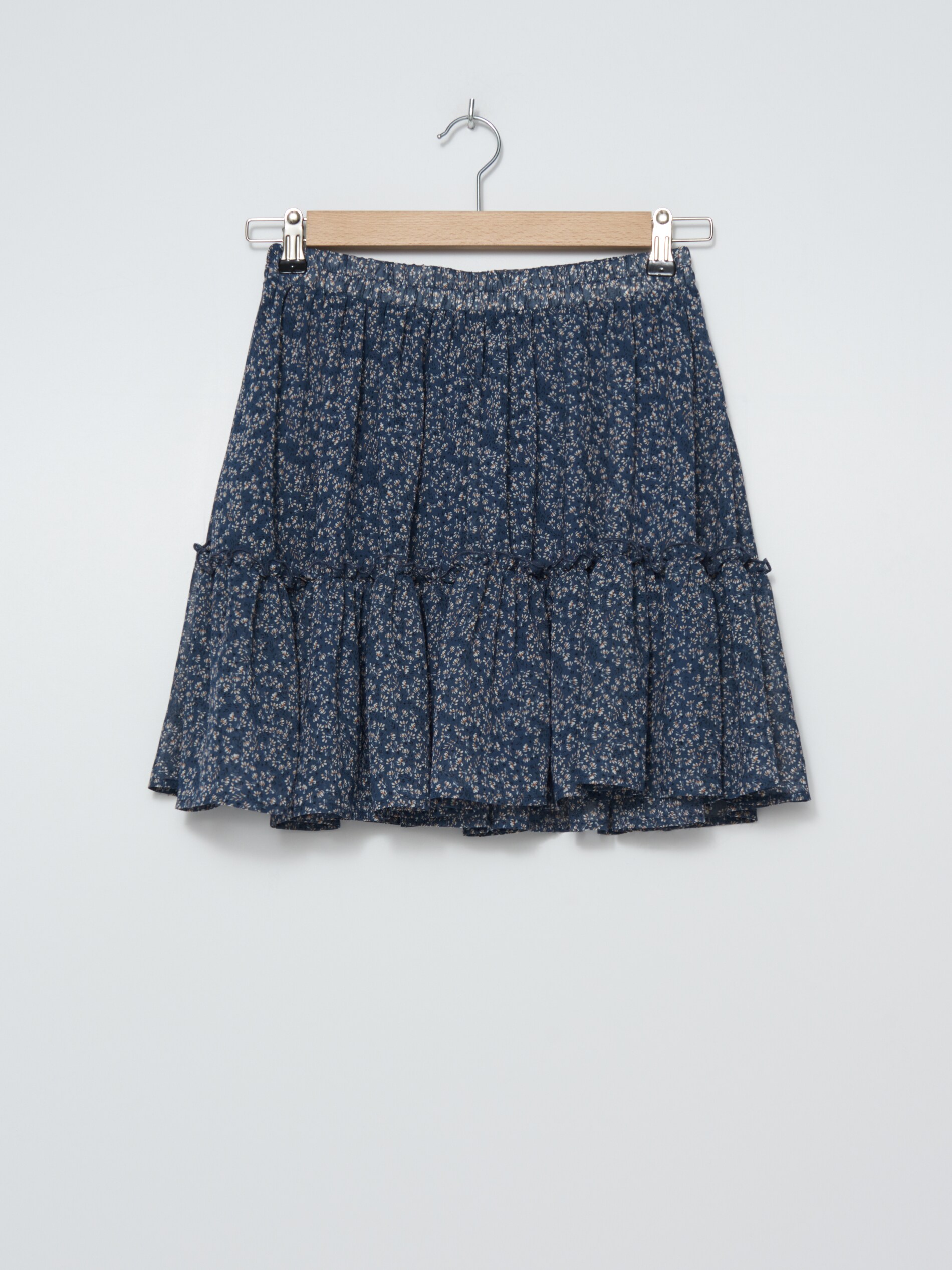 Kvetinová mini sukňa